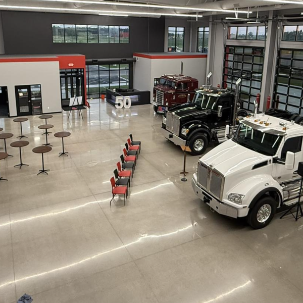 Interior of new Whiteford Kenworth in Rossford, Ohio