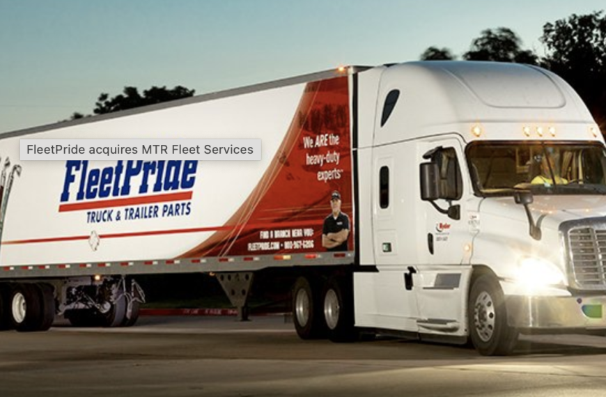 Heavy-duty aftermarket providers FleetPride & TruckPro merge