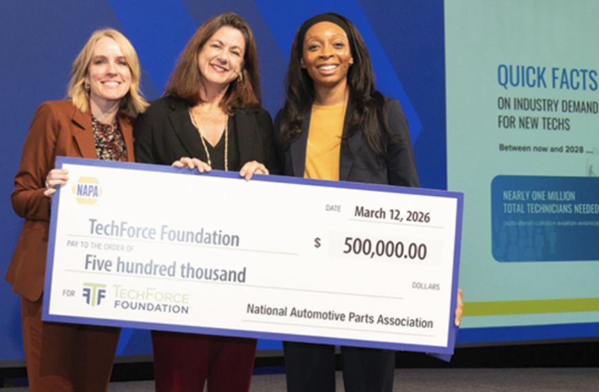 NAPA donates $500,000 for TechForce scholarships