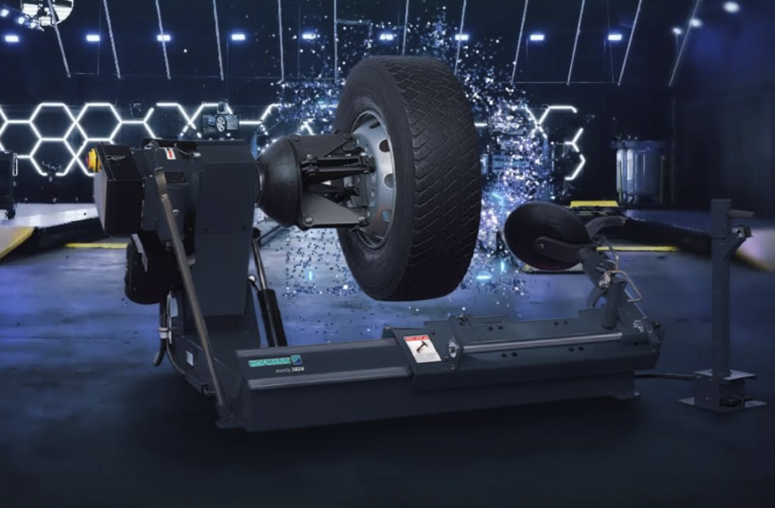 Hofmann’s monty 3850 makes heavy-duty tire changing easier, safer