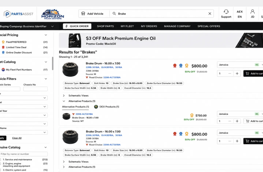 Mack changes, upgrades online parts ordering system