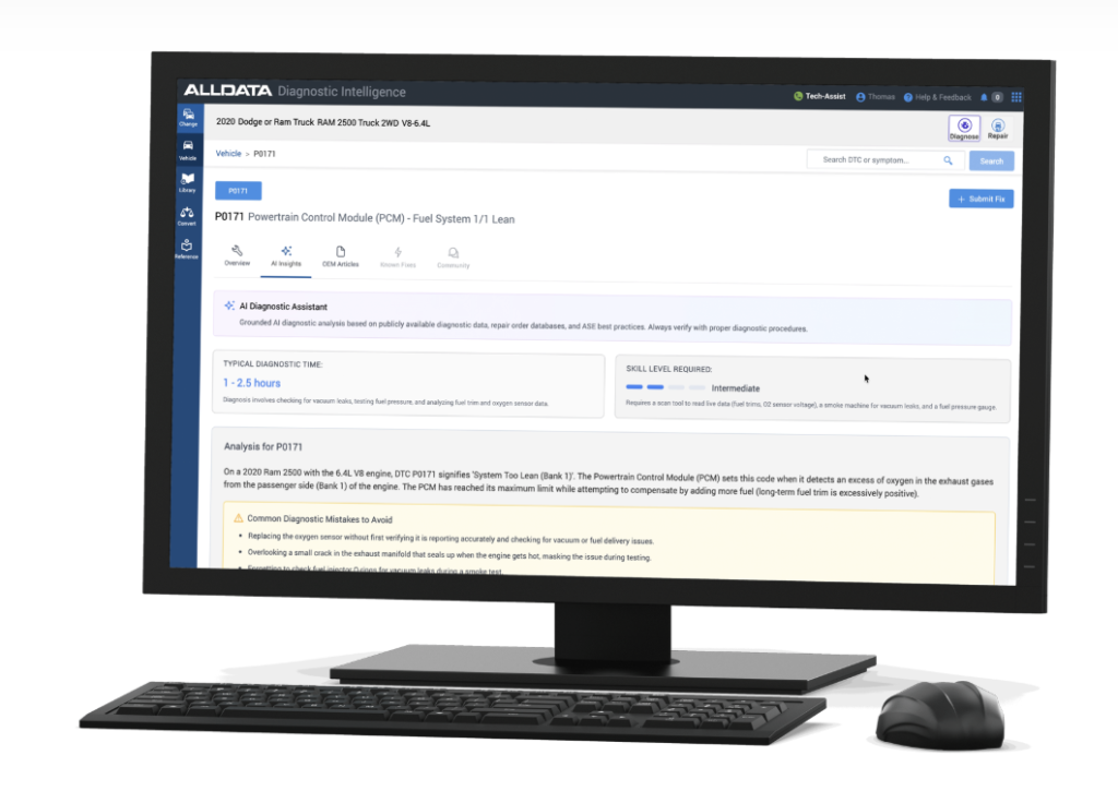 aLLDATA rolls out Diagnostic Intelligence; helps techs improve repair accuracy