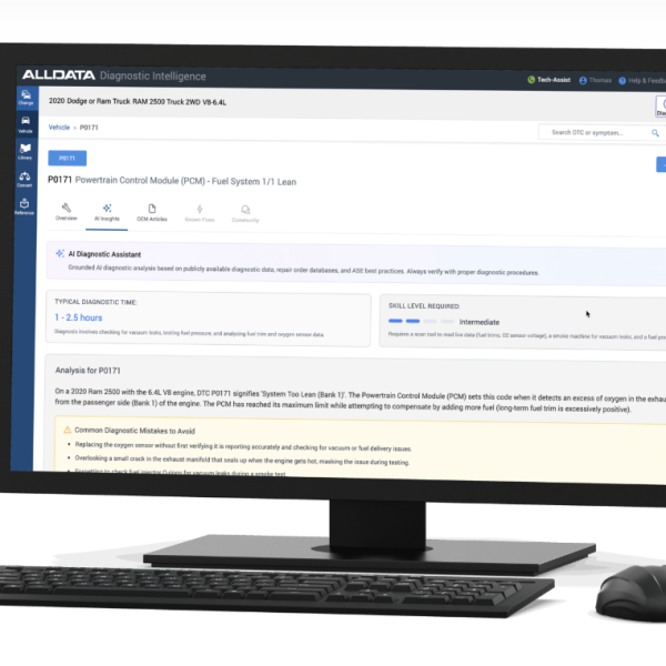 aLLDATA rolls out Diagnostic Intelligence; helps techs improve repair accuracy